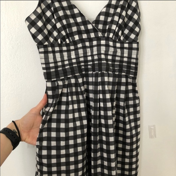 Black & White Checked Sleeveless Dress BP - Picture 3 of 6